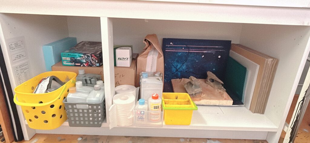 プラモデル　物入れ　小屋　趣味　整理収納　片付け　埼玉　鈴木　ゆり　ガンダム　塗装　イベント　推し活